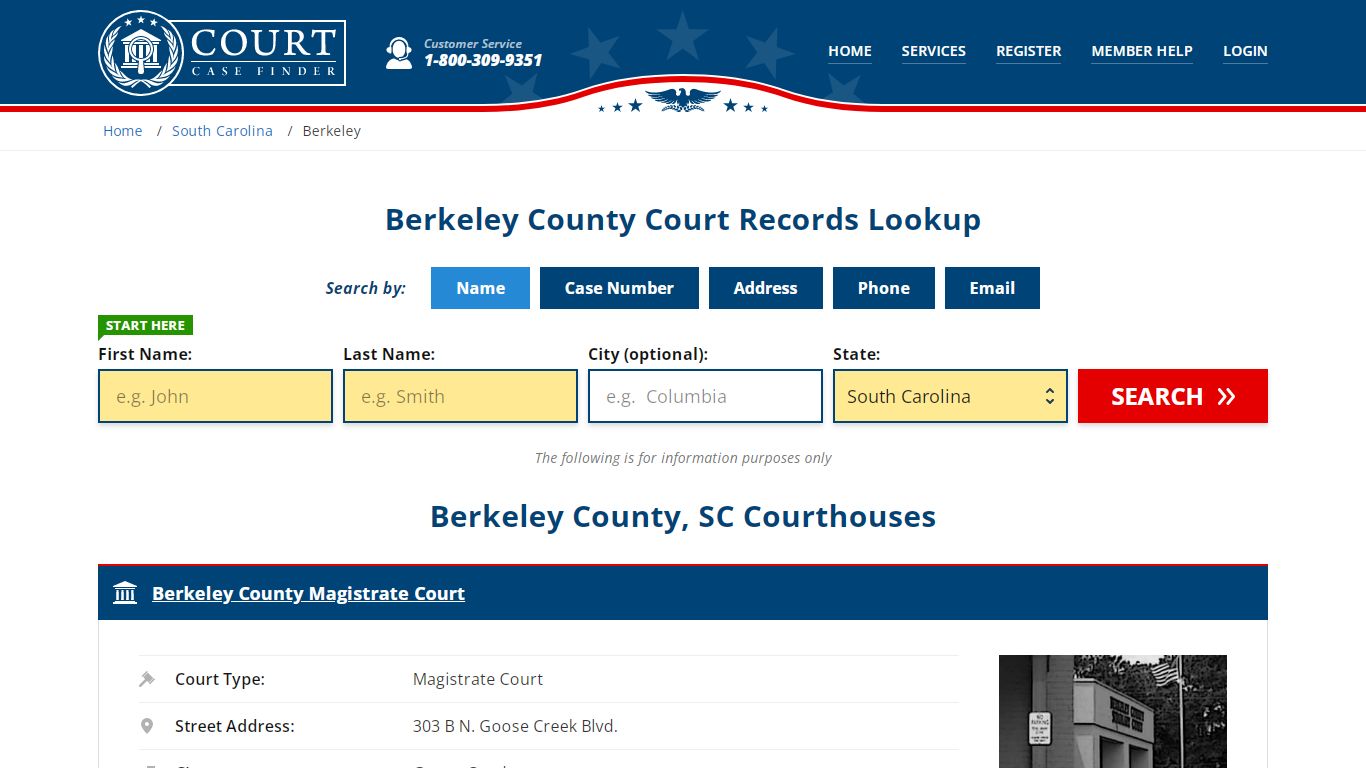 Berkeley County Court Records | SC Case Lookup